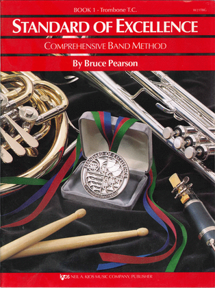 Book cover for Standard of Excellence Book 1, Trombone T.C.