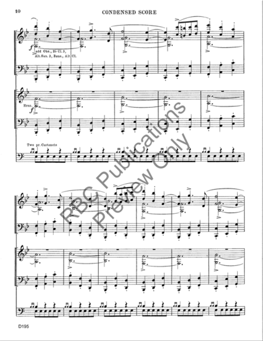 El Torero (Score) Concert Band scores gallery preview page 13