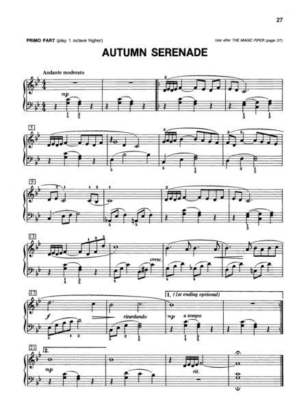 Alfred's Basic Piano Course Duet Book, Level 4