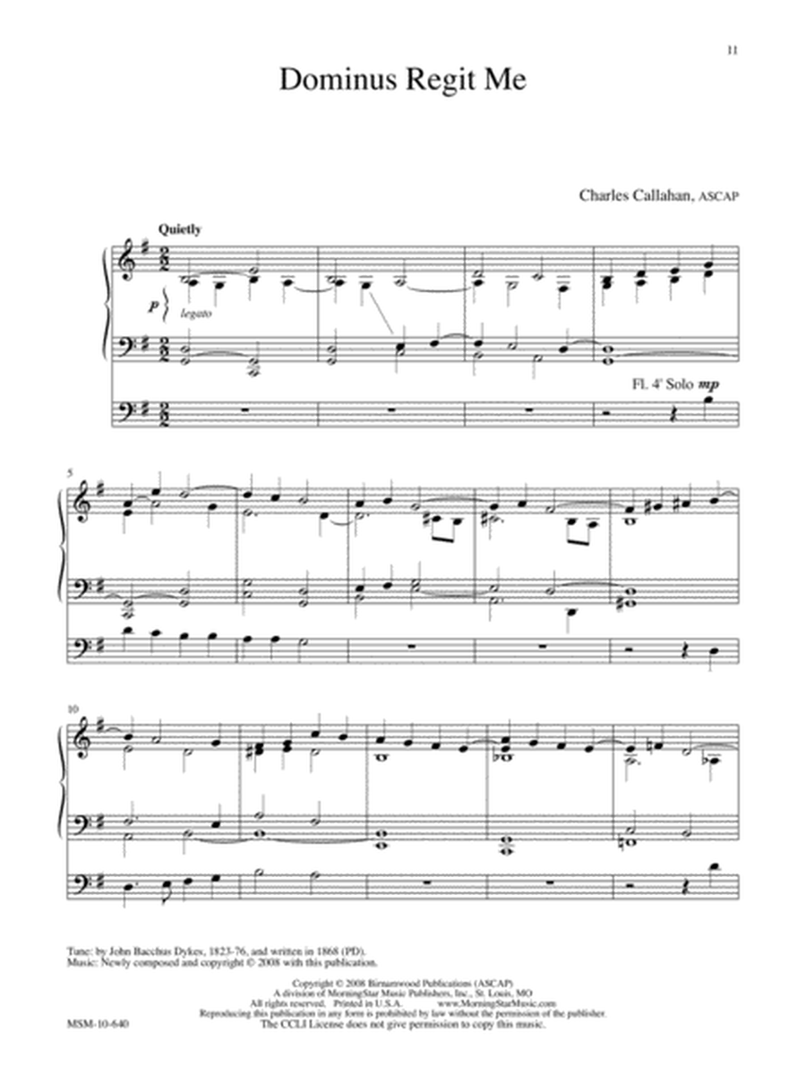 Six Preludes on English Hymn Tunes for Organ Solo image number null