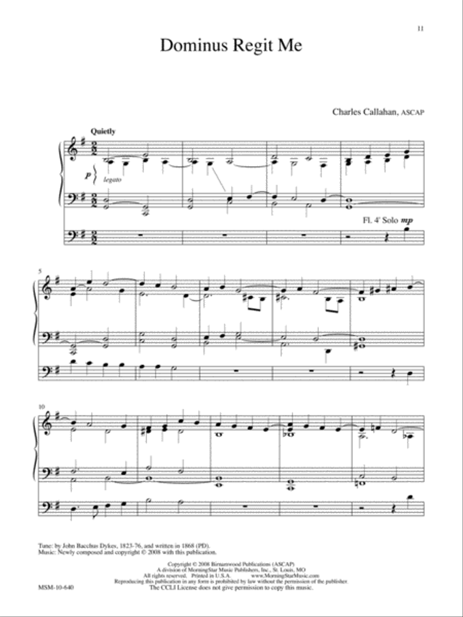 Six Preludes on English Hymn Tunes for Organ Solo Organ scores gallery preview page 5