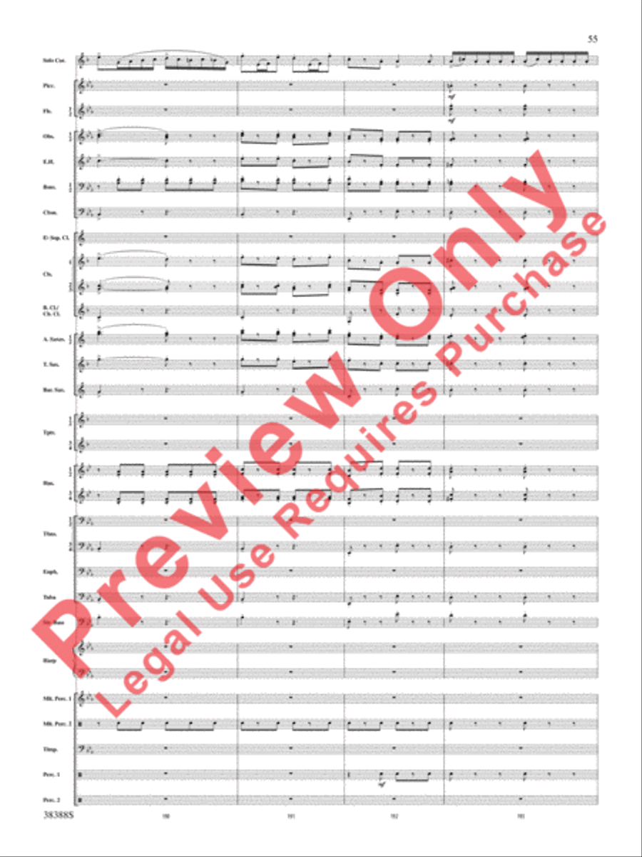 Napoli Napoli Concert Band scores gallery preview page 56