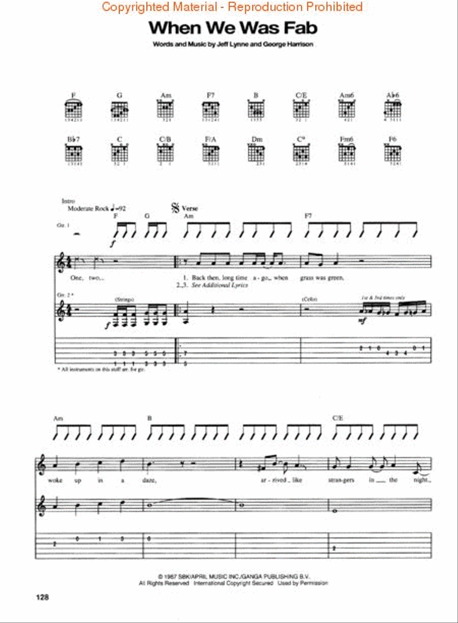 George Harrison Anthology Electric Guitar scores gallery preview page 3