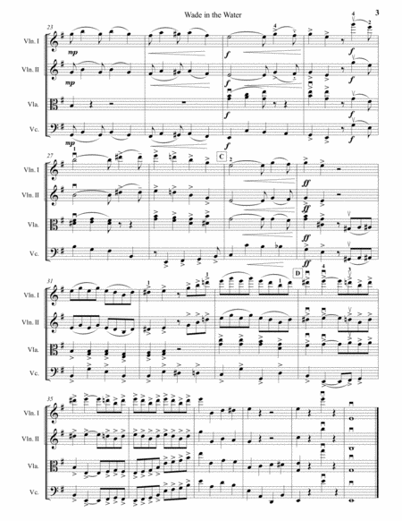 5 Spirituals and Dances from "24 Negro Melodies" by Samuel Coleridge-Taylor for String Quartet image number null