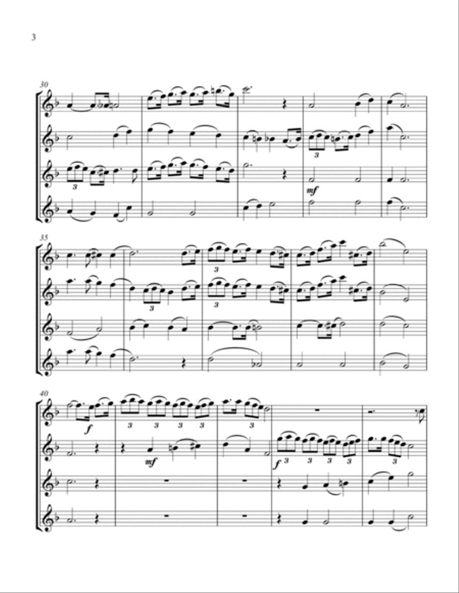 It's Beginning To Look Like Christmas String Quartet scores gallery preview page 4