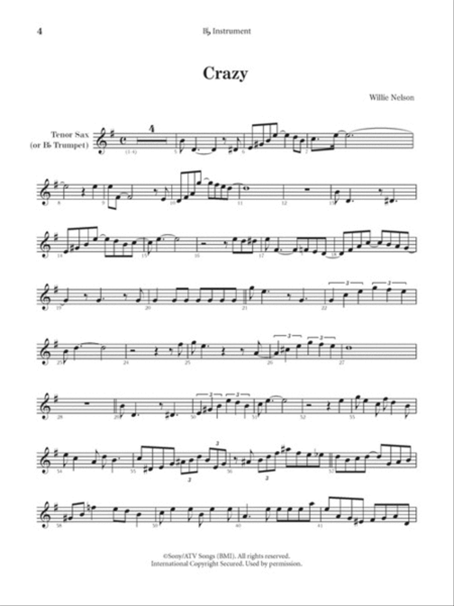 Boots Randolph – Nashville Classics Tenor Saxophone scores gallery preview page 3