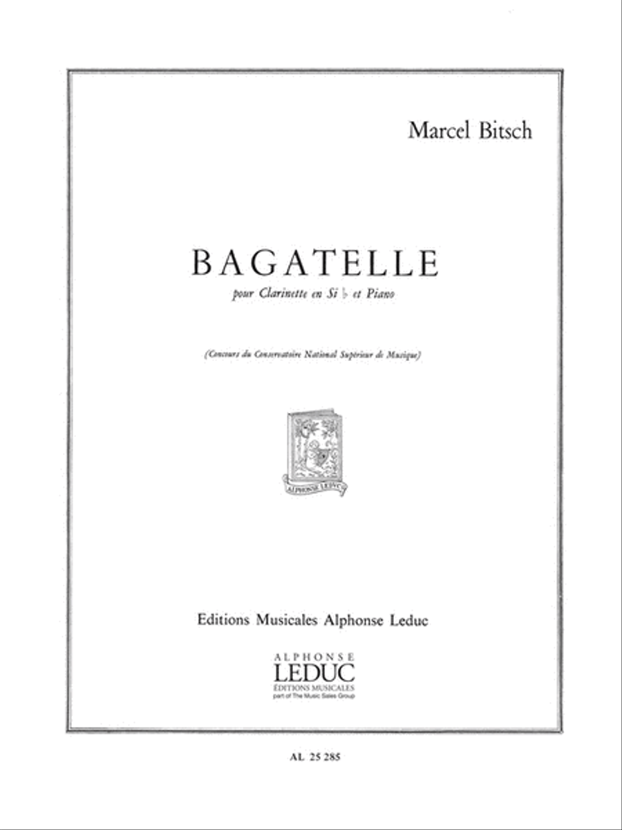 Bagatelle (clarinet & Piano) Clarinet Solo scores gallery preview page 1