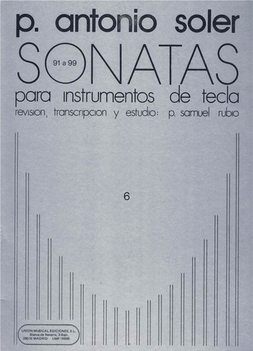 Soler Sonatas Vol 6 Pno