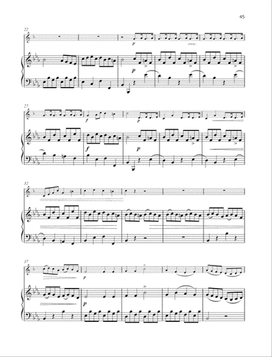 Sonata E-flat major B-Flat Trumpet scores gallery preview page 3