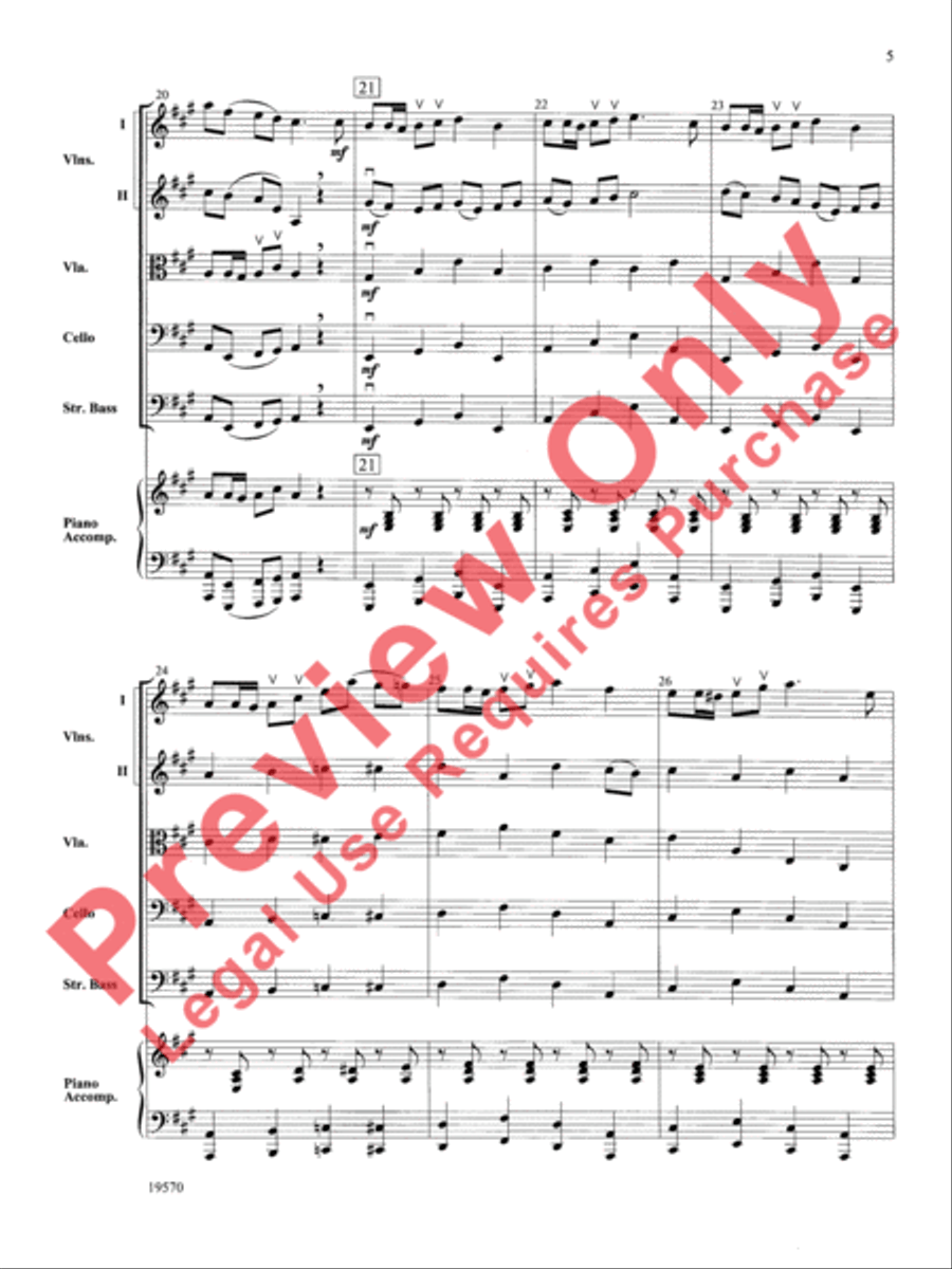 Johnny Appleseed Suite Johnny Appleseed Suite String Orchestra scores gallery preview page 6