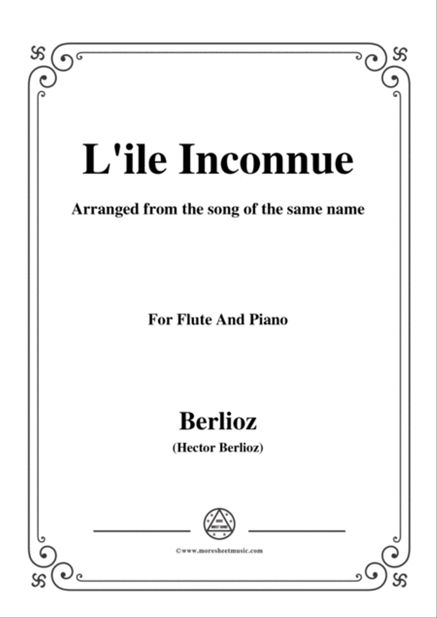 Berlioz-L'ile Inconnue,for Flute and Piano Flute scores gallery preview page 1