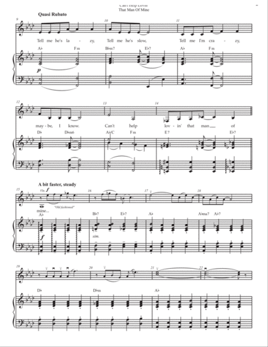 Can't Help Lovin' Dat Man Alto Voice scores gallery preview page 4