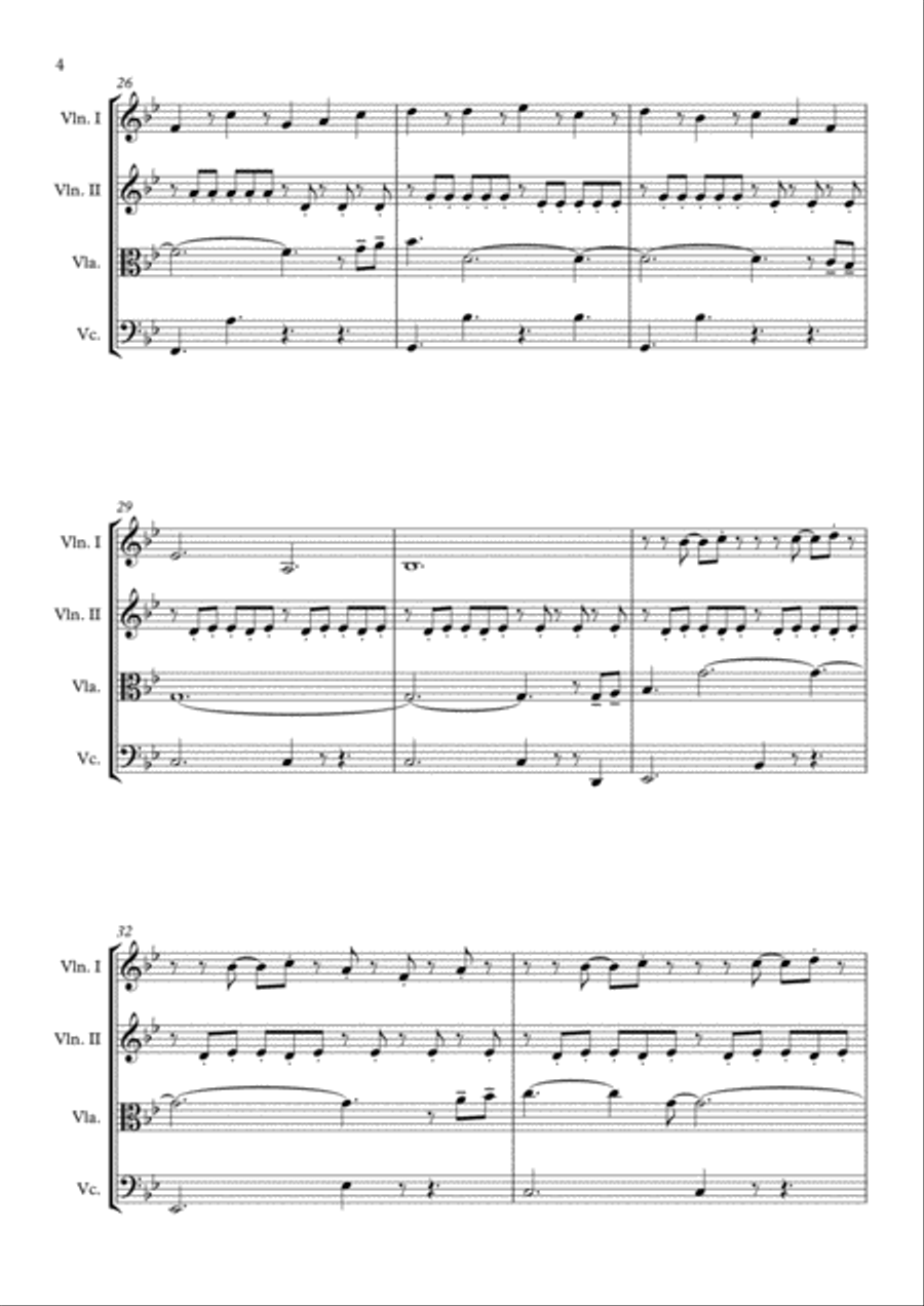 The Time Machine String Quartet scores gallery preview page 5