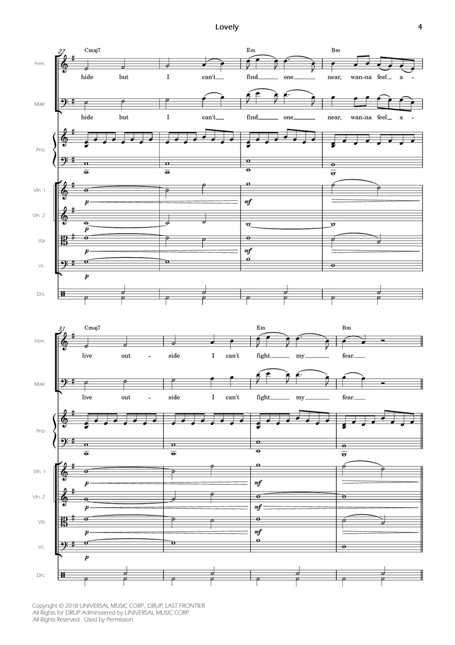Lovely Lovely Large Ensemble scores gallery preview page 6