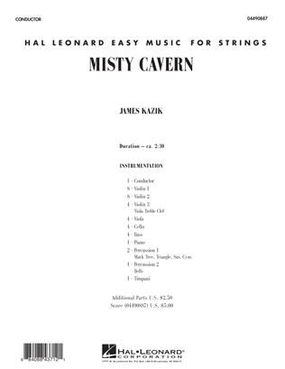Book cover for Misty Cavern - Full Score