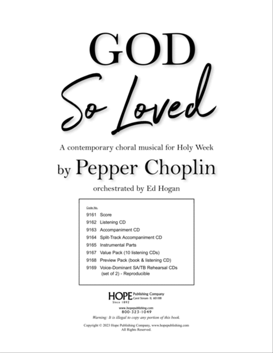 God So Loved Choir scores gallery preview page 3