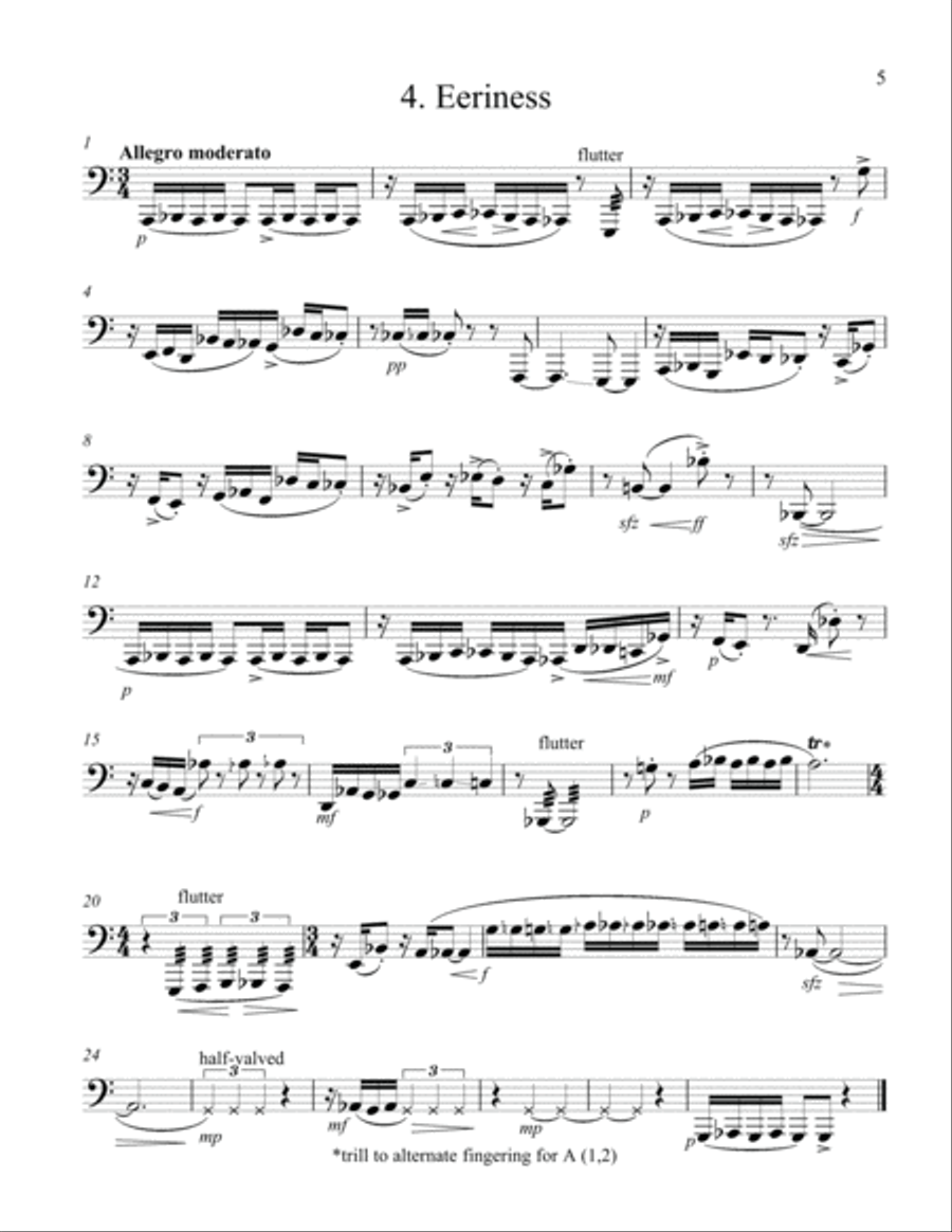 Eleven Etudes of Expression Tuba scores gallery preview page 5
