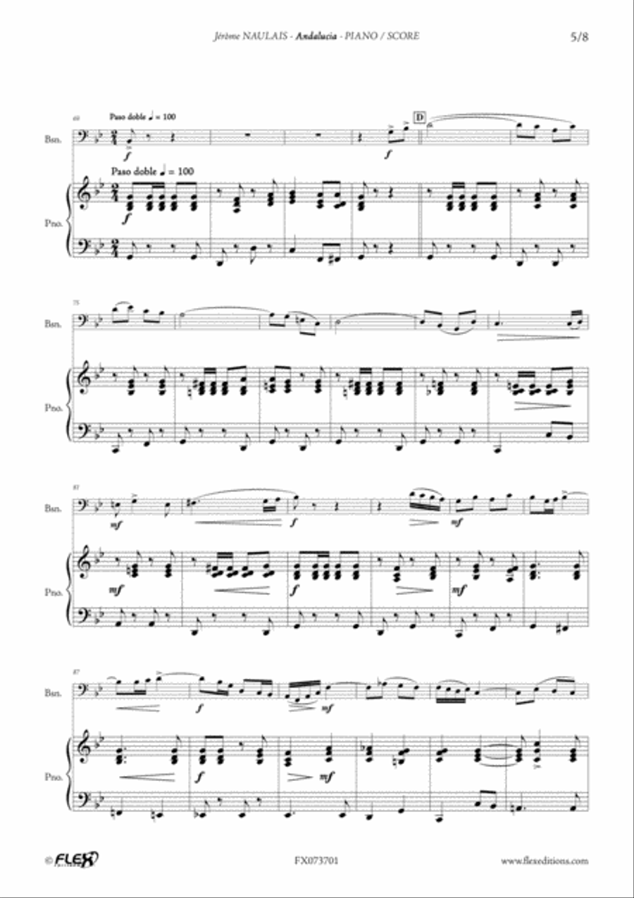 Andalucia Andalucia Bassoon scores gallery preview page 5