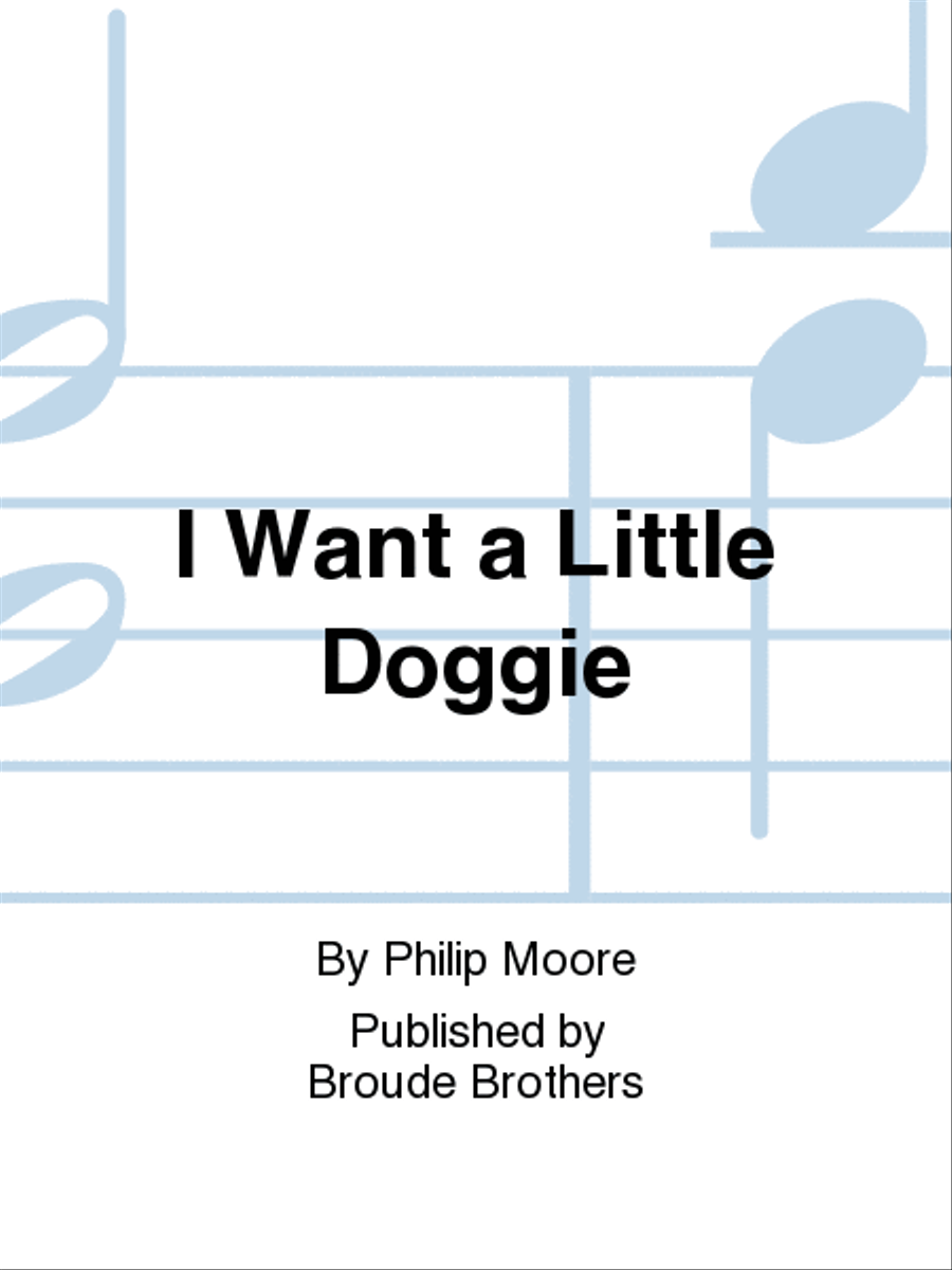 I Want a Little Doggie I Want a Little Doggie Voice Solo scores gallery preview page 1