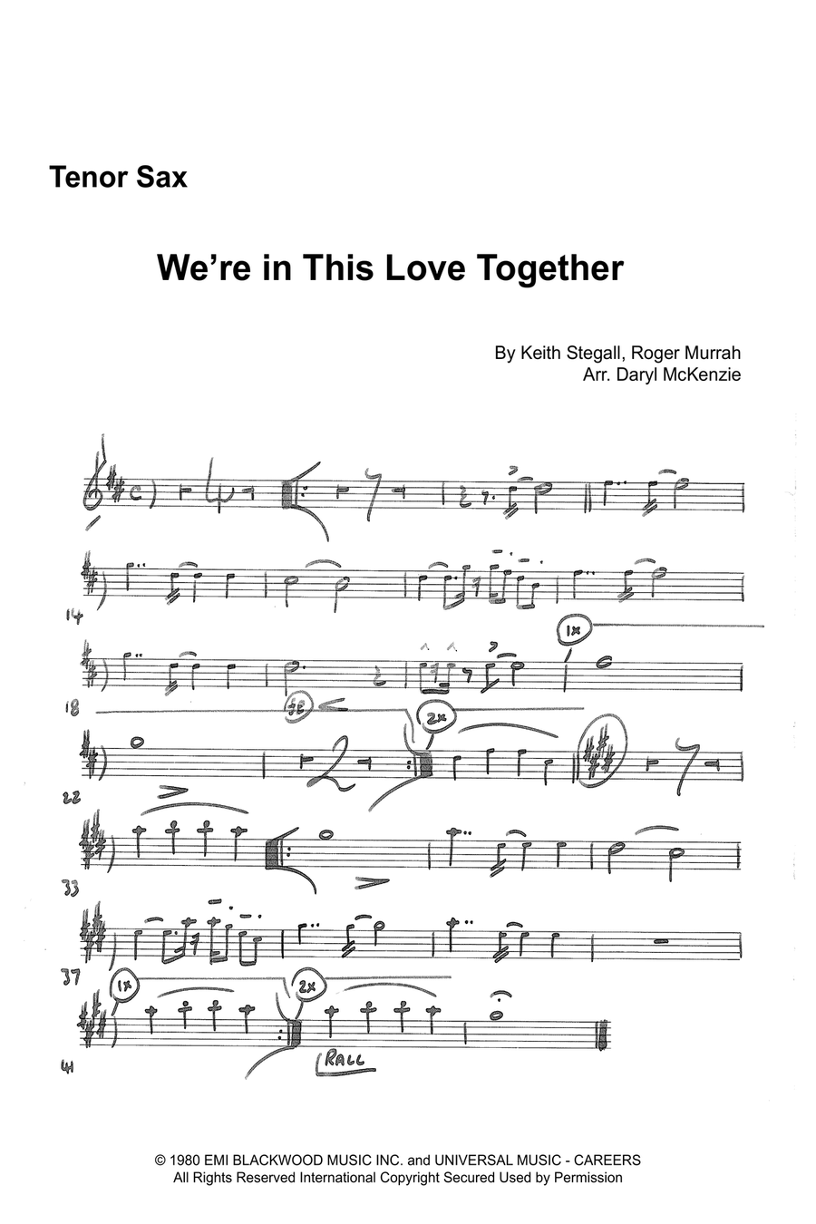 We're In This Love Together Large Ensemble scores gallery preview page 3
