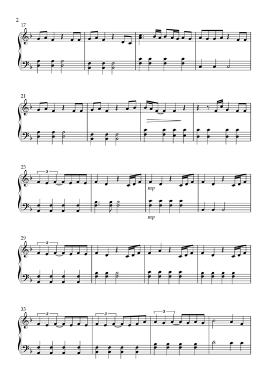 Easy On Me Easy Piano scores gallery preview page 2