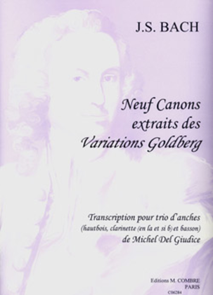 Book cover for Canons (9) extr. Variations Goldberg