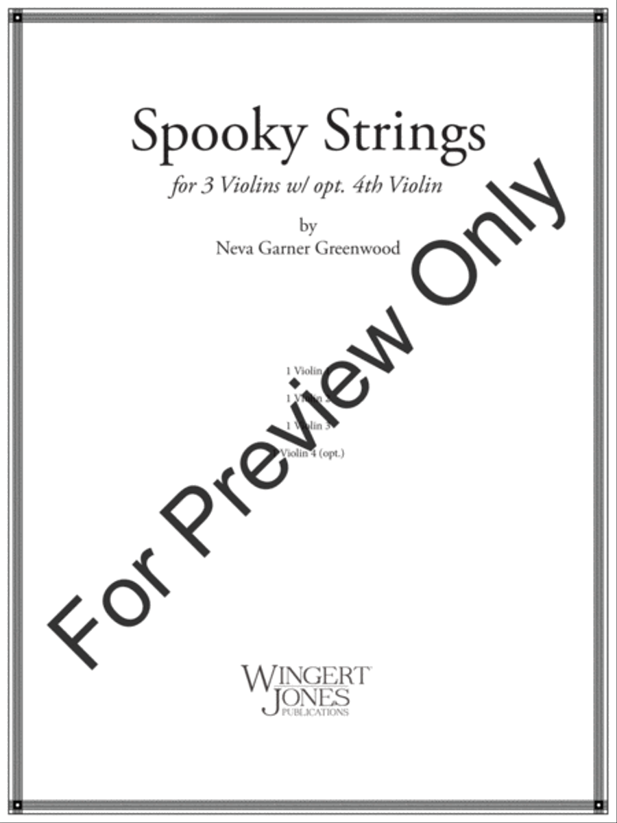 Spooky Strings Violin scores gallery preview page 2
