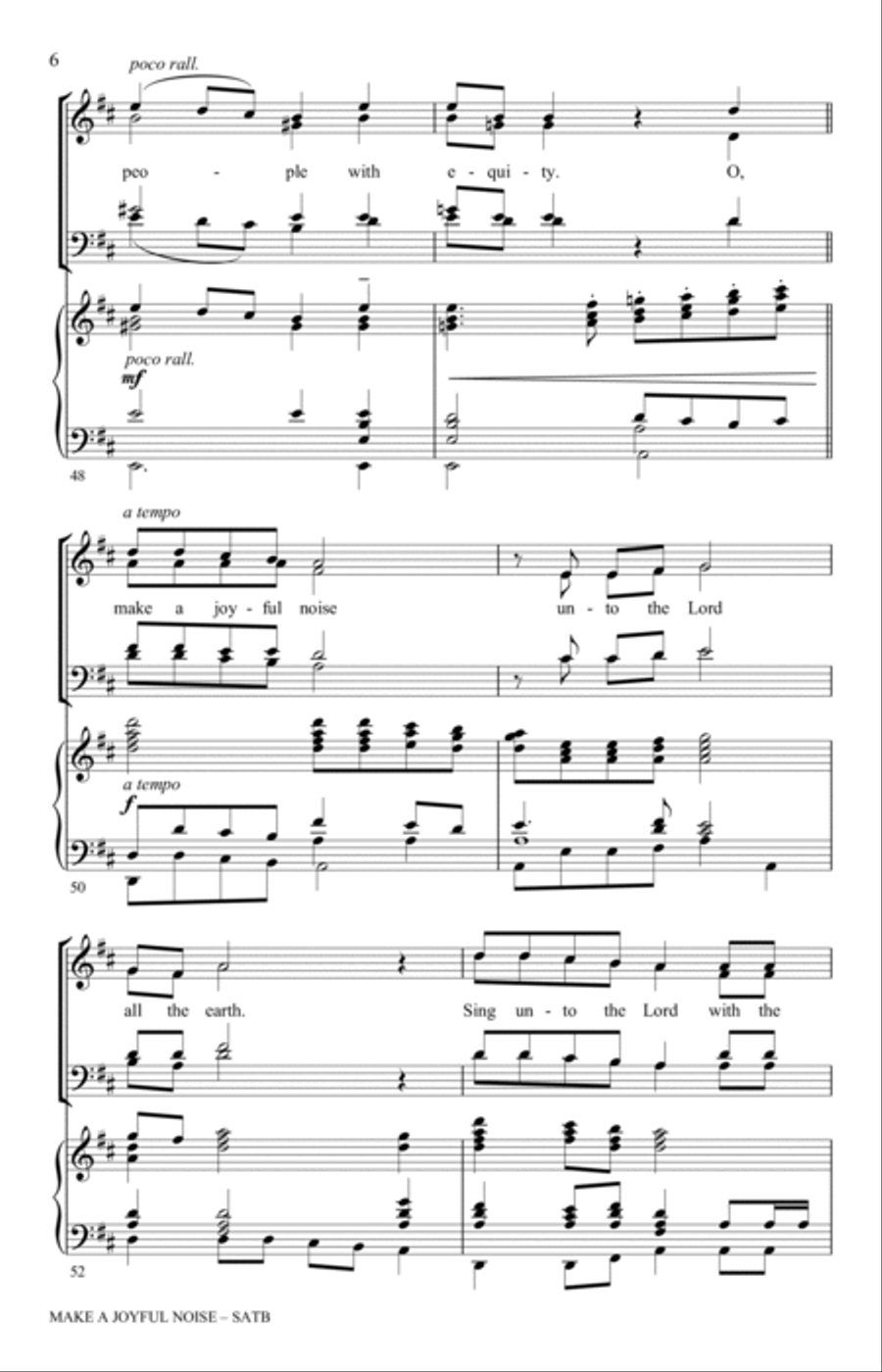 Make A Joyful Noise - The Coronation Anthem (for SATB and Organ) 4-Part scores gallery preview page 6
