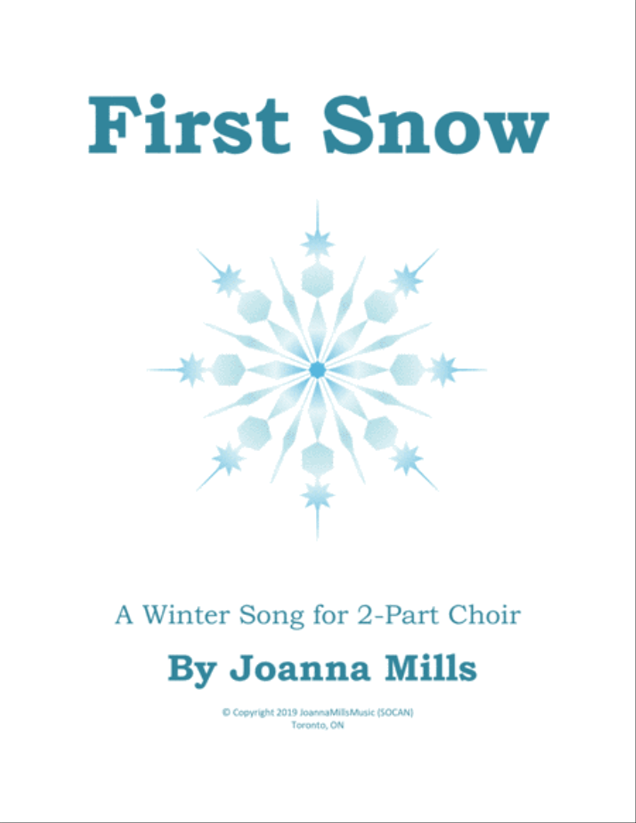 First Snow (A Winter Song for 2-Part Choir) 2-Part scores gallery preview page 1