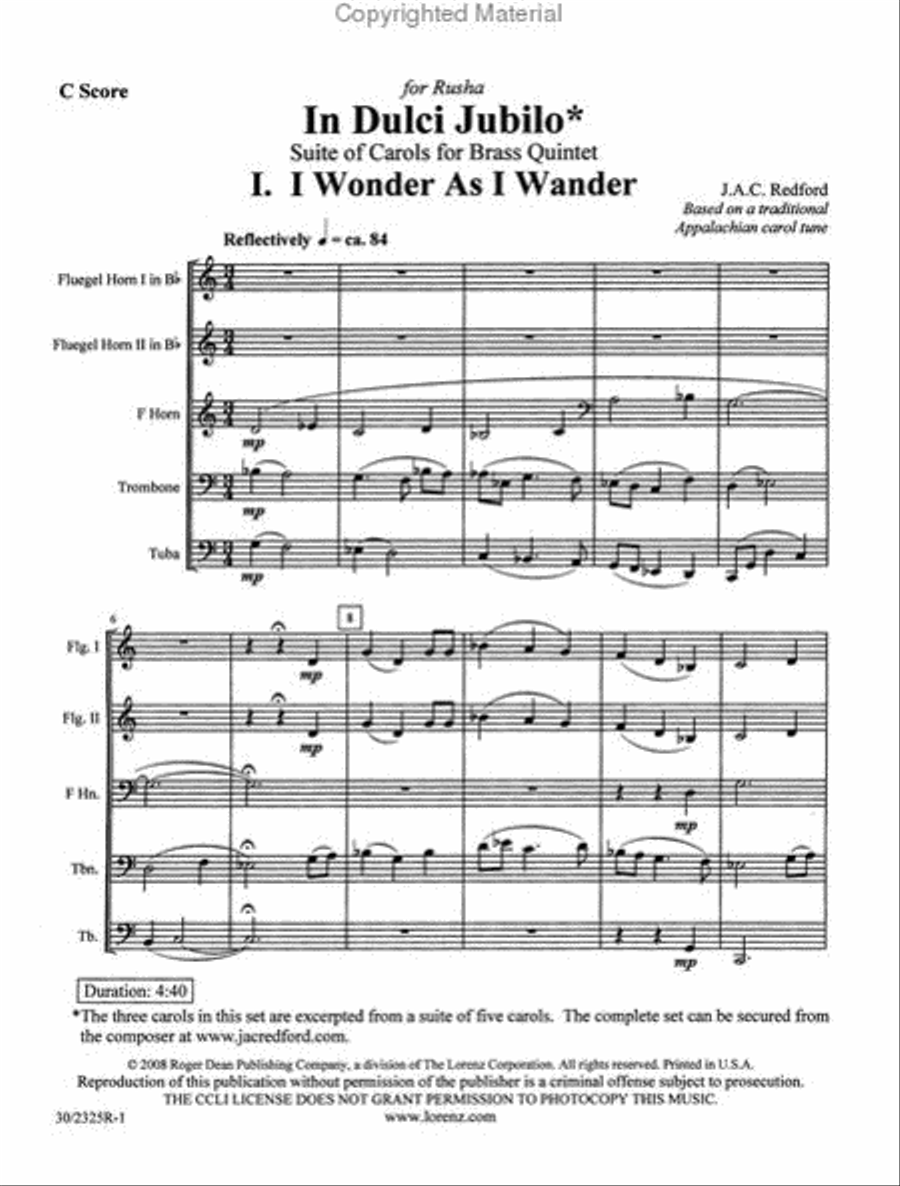 In Dulci Jubilo Brass Ensemble scores gallery preview page 2
