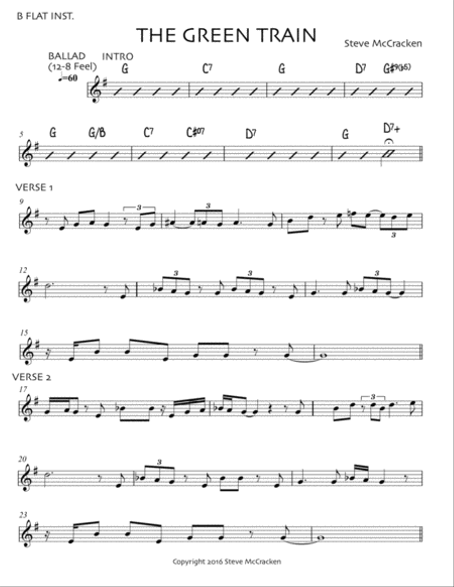 The Green Train Jazz Ensemble scores gallery preview page 3
