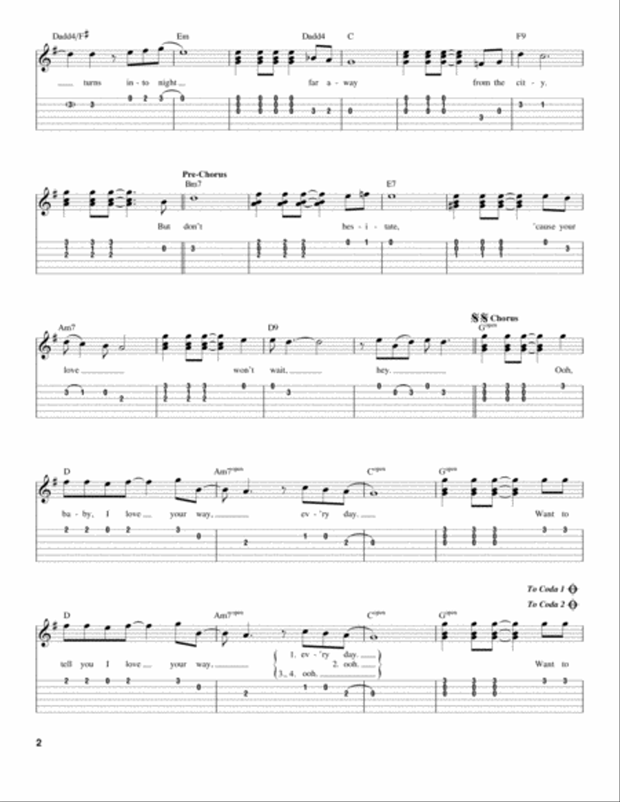 Baby, I Love Your Way Baby, I Love Your Way Acoustic Guitar scores gallery preview page 2