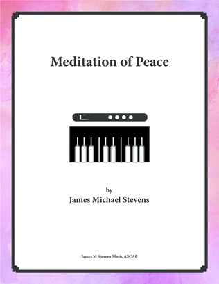 Book cover for Meditation of Peace - Flute & Piano