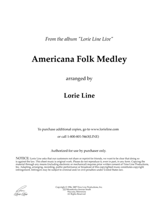 Book cover for Americana Folk Medley