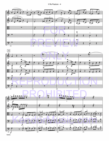 Il Re Pastore (Overture from The Shepherd King, K. 208) (Full Score)