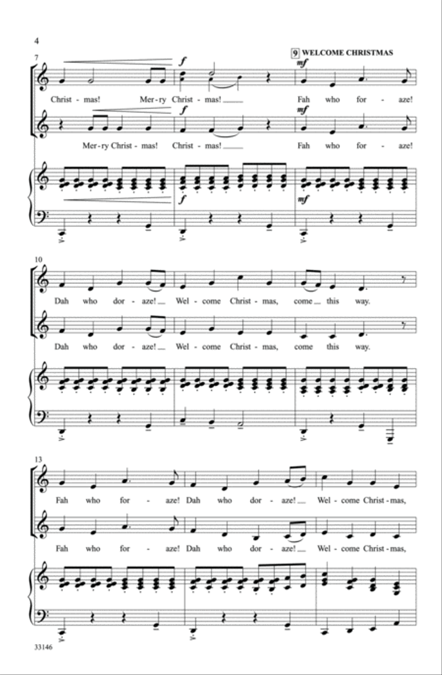 Grinch! A Christmas Choral Medley 2-Part scores gallery preview page 3