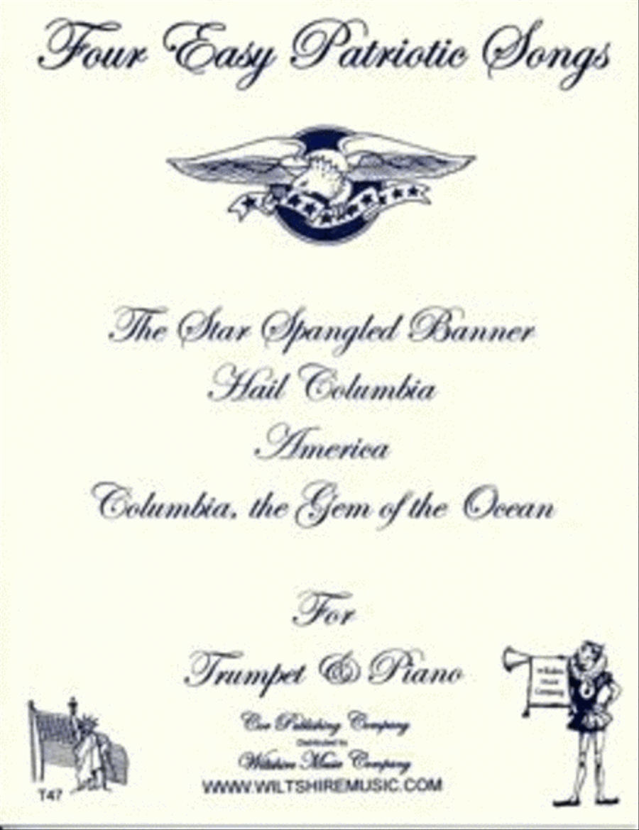 Four Easy Patriotic Songs Trumpet Solo scores gallery preview page 1