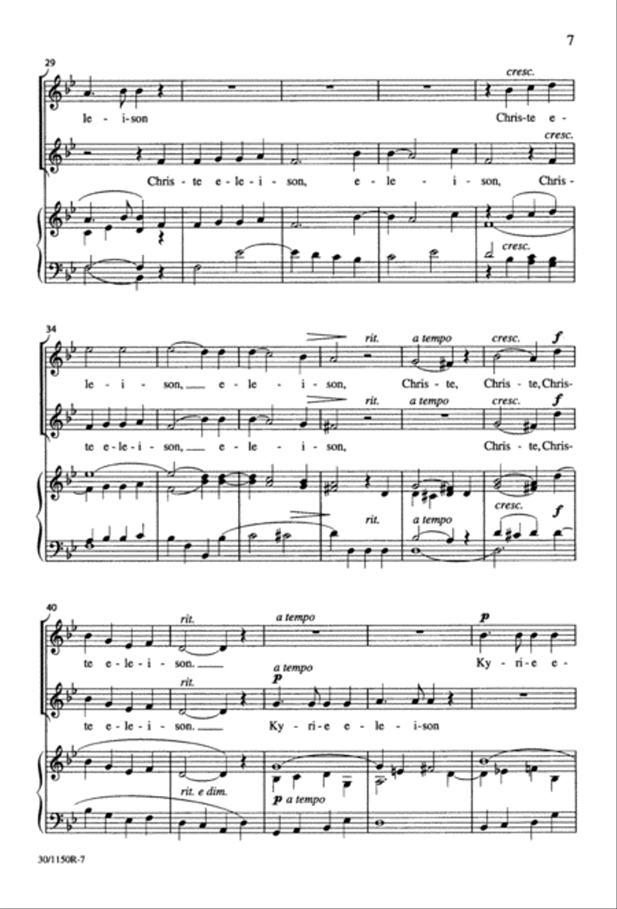 Messe Brève 2-Part scores gallery preview page 8