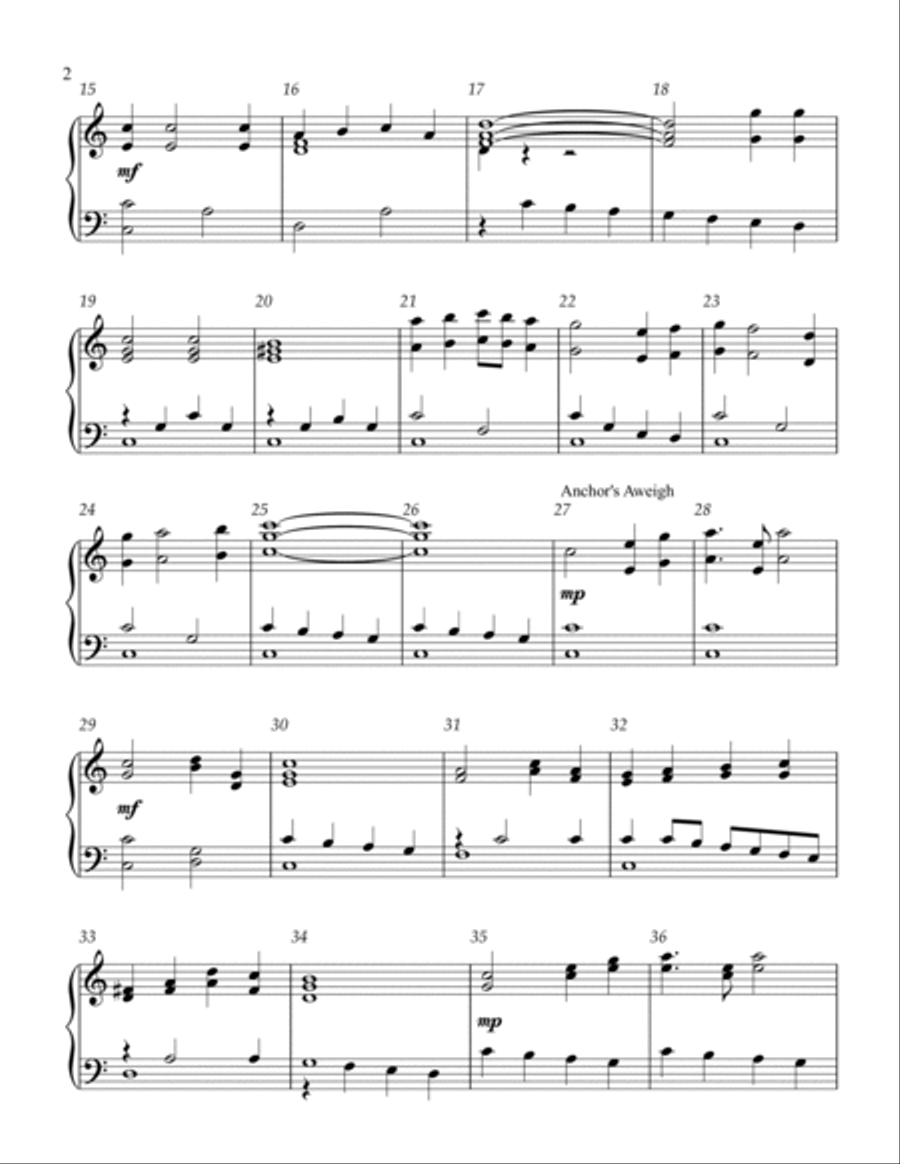 Salute To The Troops (3 octave handbells) 3-Octaves scores gallery preview page 3