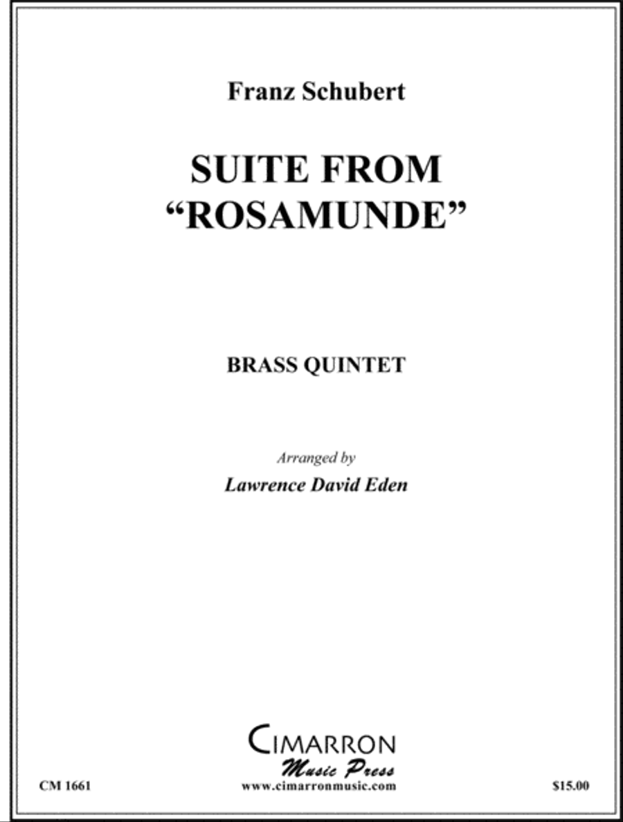 Suite from Rosamunde Brass Quintet scores gallery preview page 1