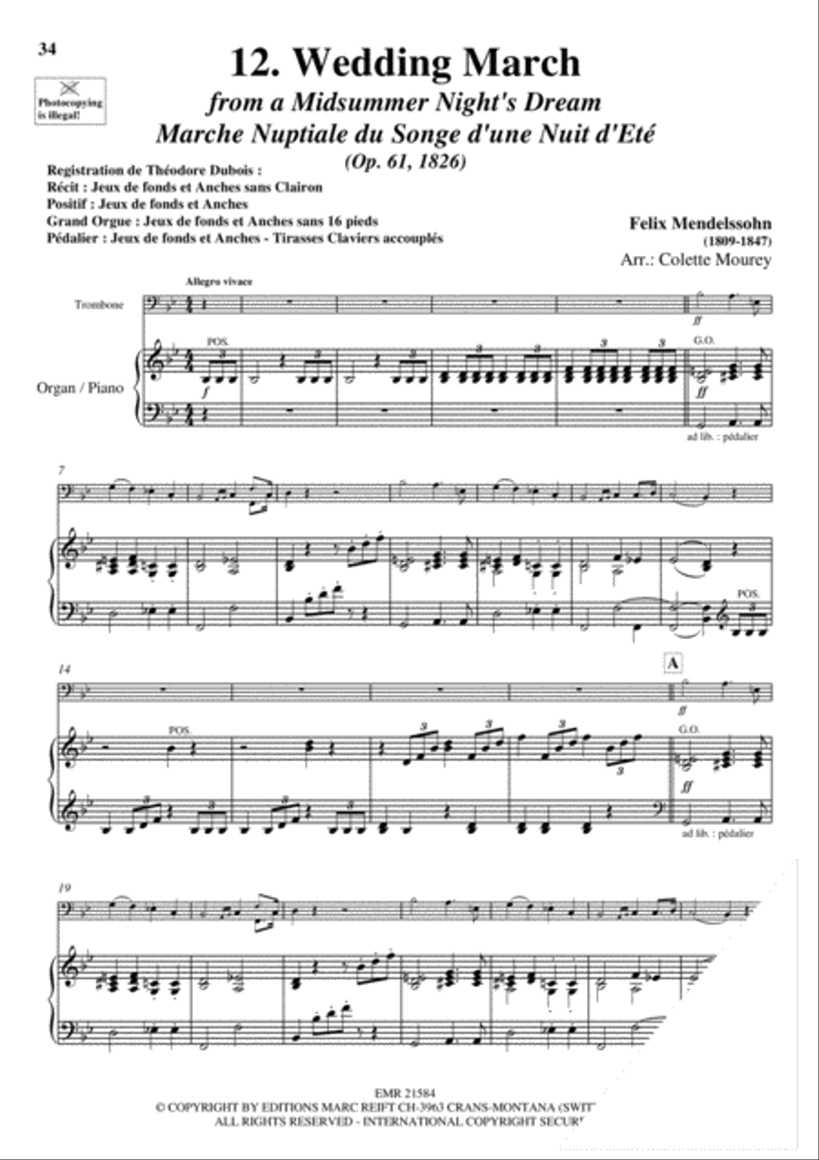 20 Greatest Wedding Solos Organ scores gallery preview page 14