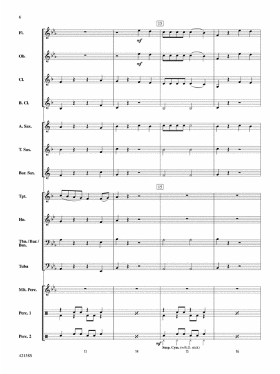 Best Song Ever: Score Concert Band scores gallery preview page 6