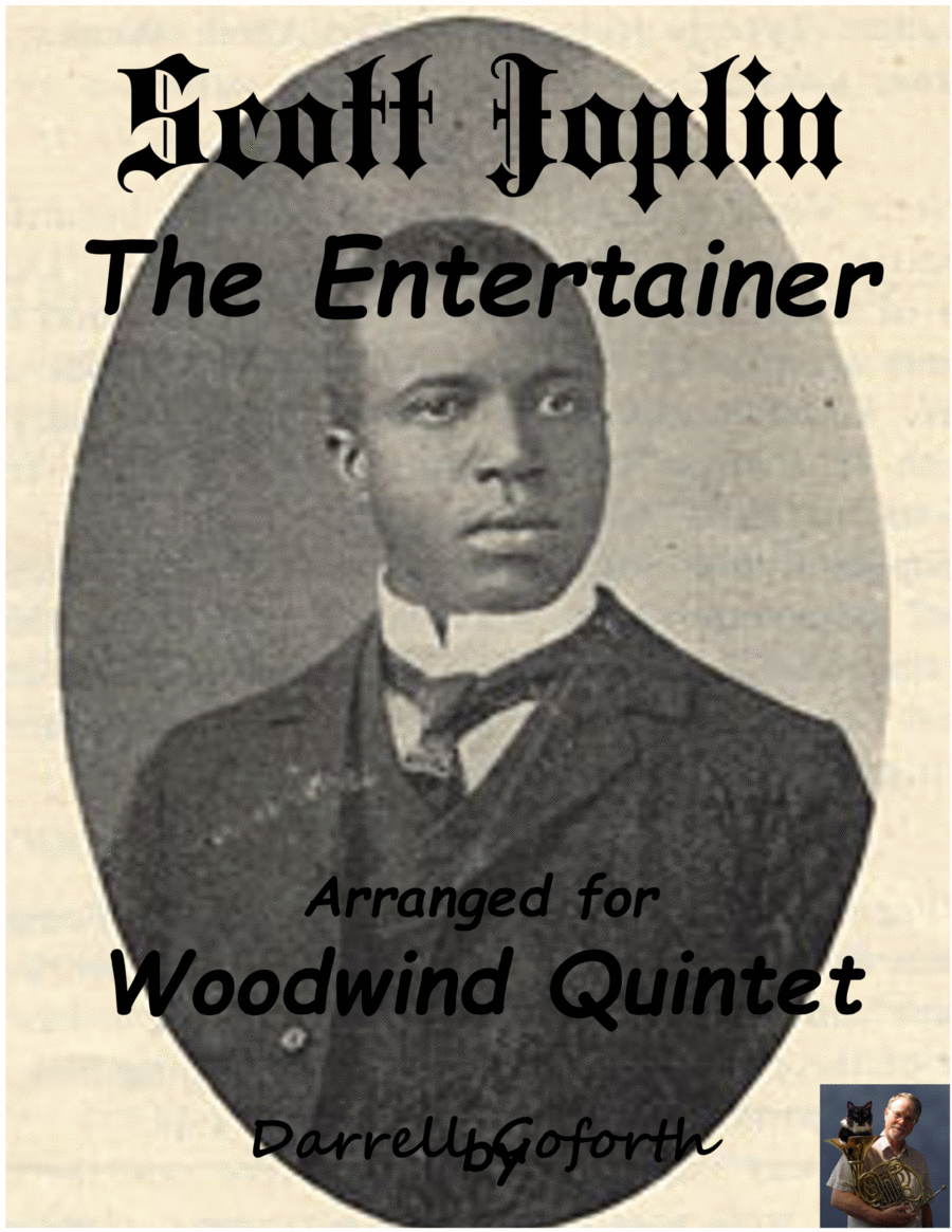 Scott Joplin: The Entertainer Woodwind Quintet scores gallery preview page 1