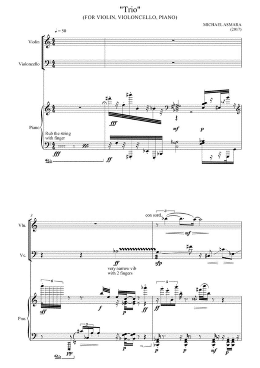 Trio (for violin, violoncello and piano)