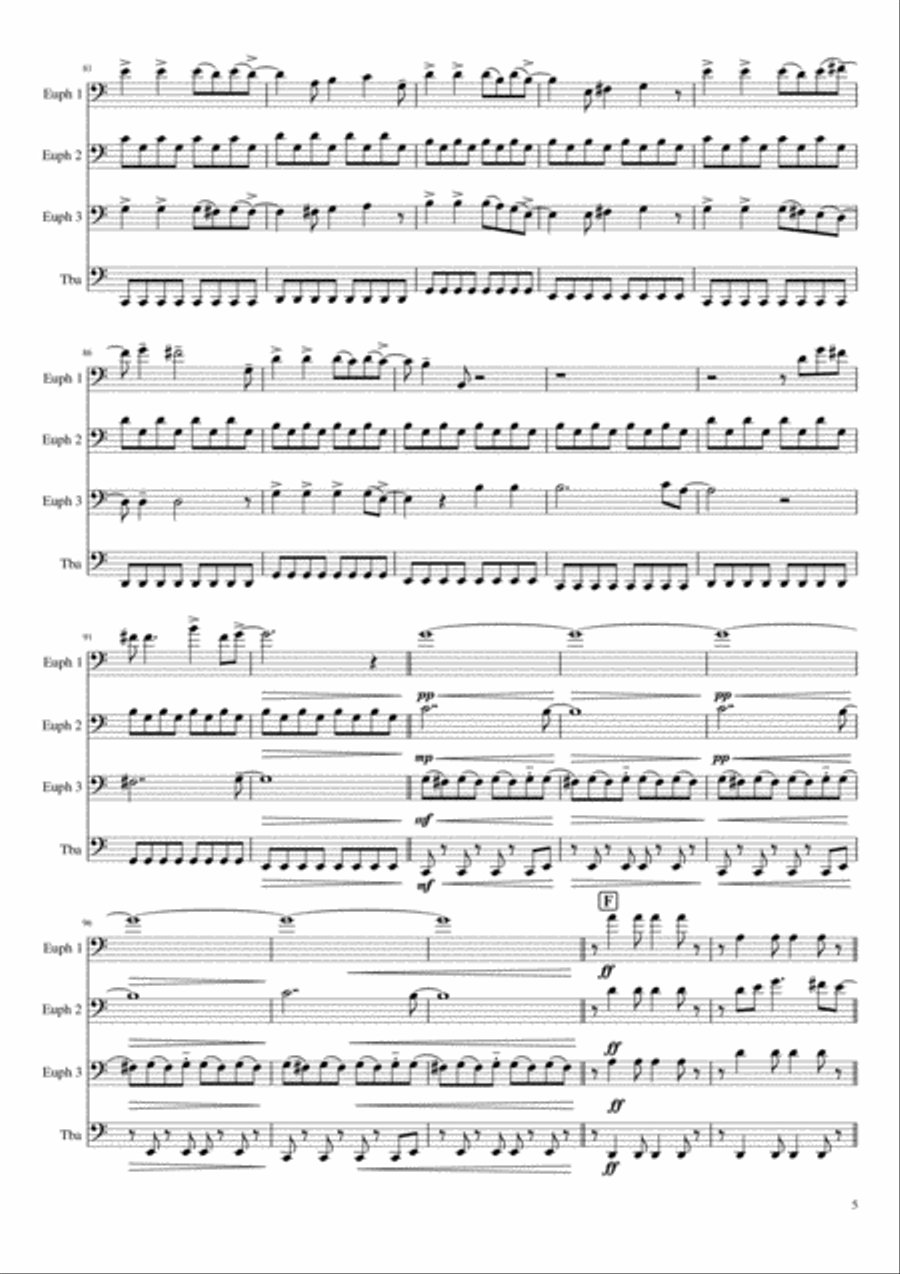 Viva La Vida Small Ensemble scores gallery preview page 5
