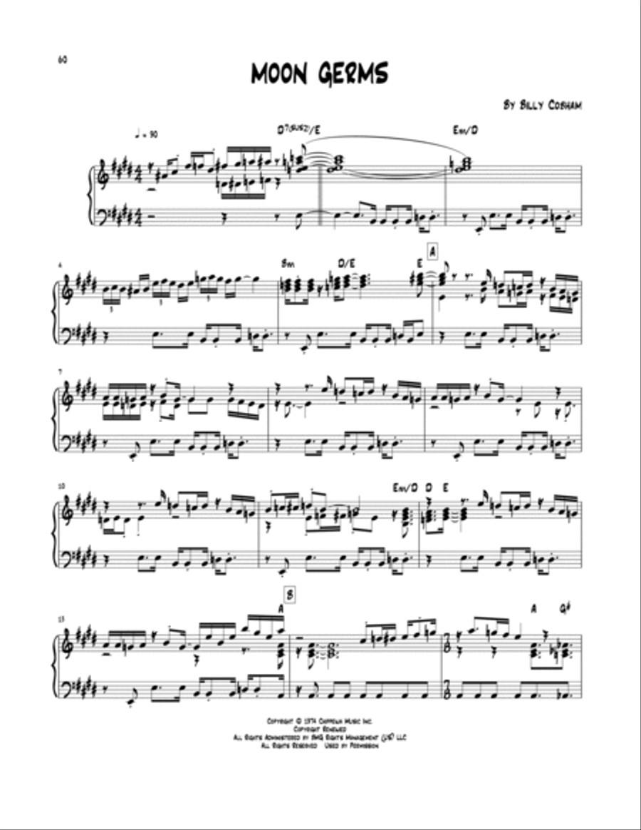Moon Germs Piano scores gallery preview page 1