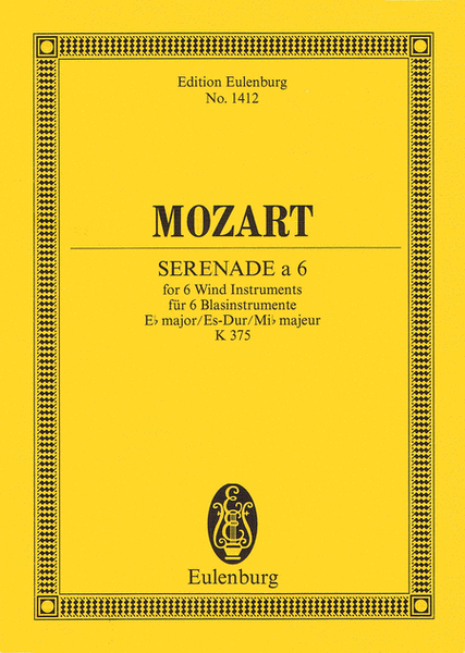 Serenade for 6 Wind Instruments in E-flat Major, K.375