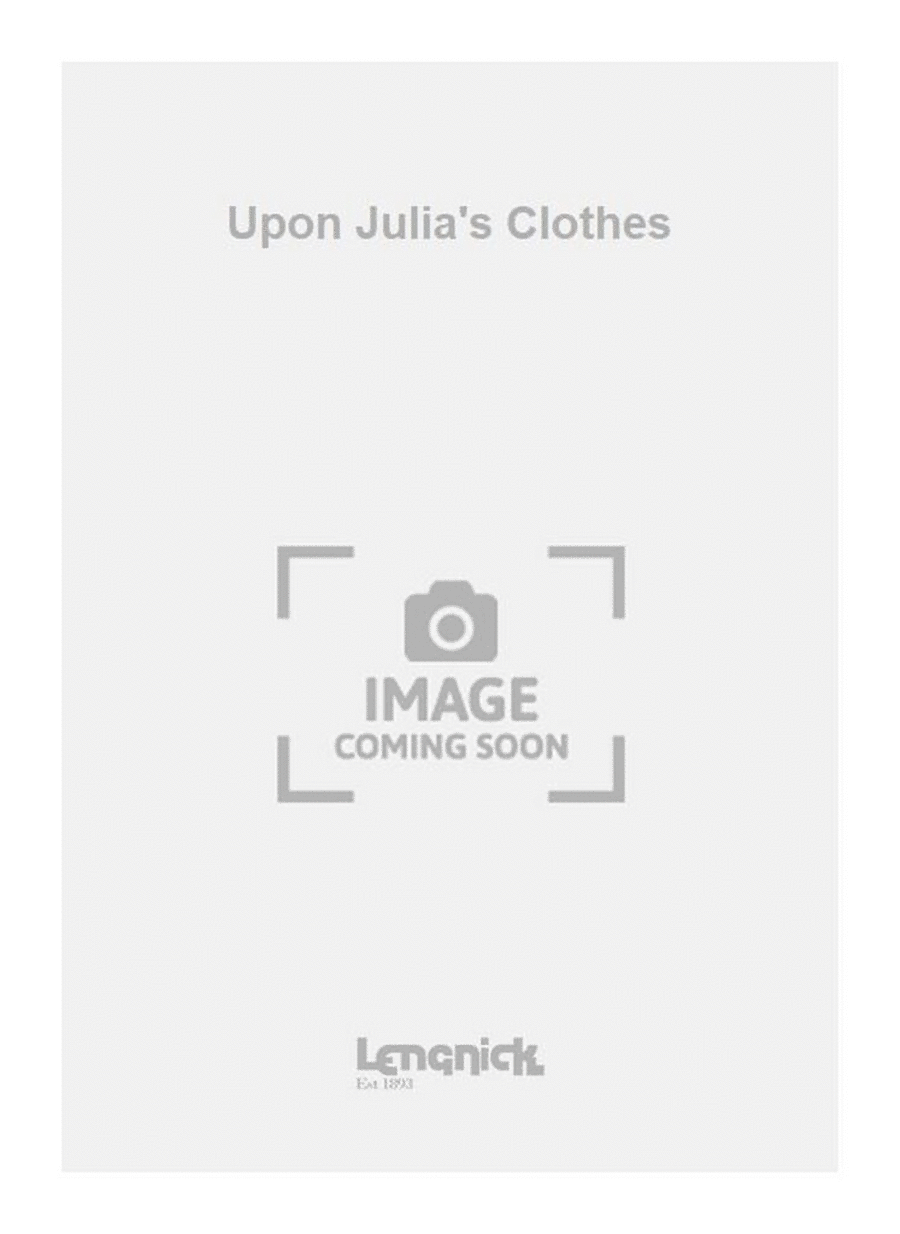Upon Julia's Clothes Voice scores gallery preview page 1