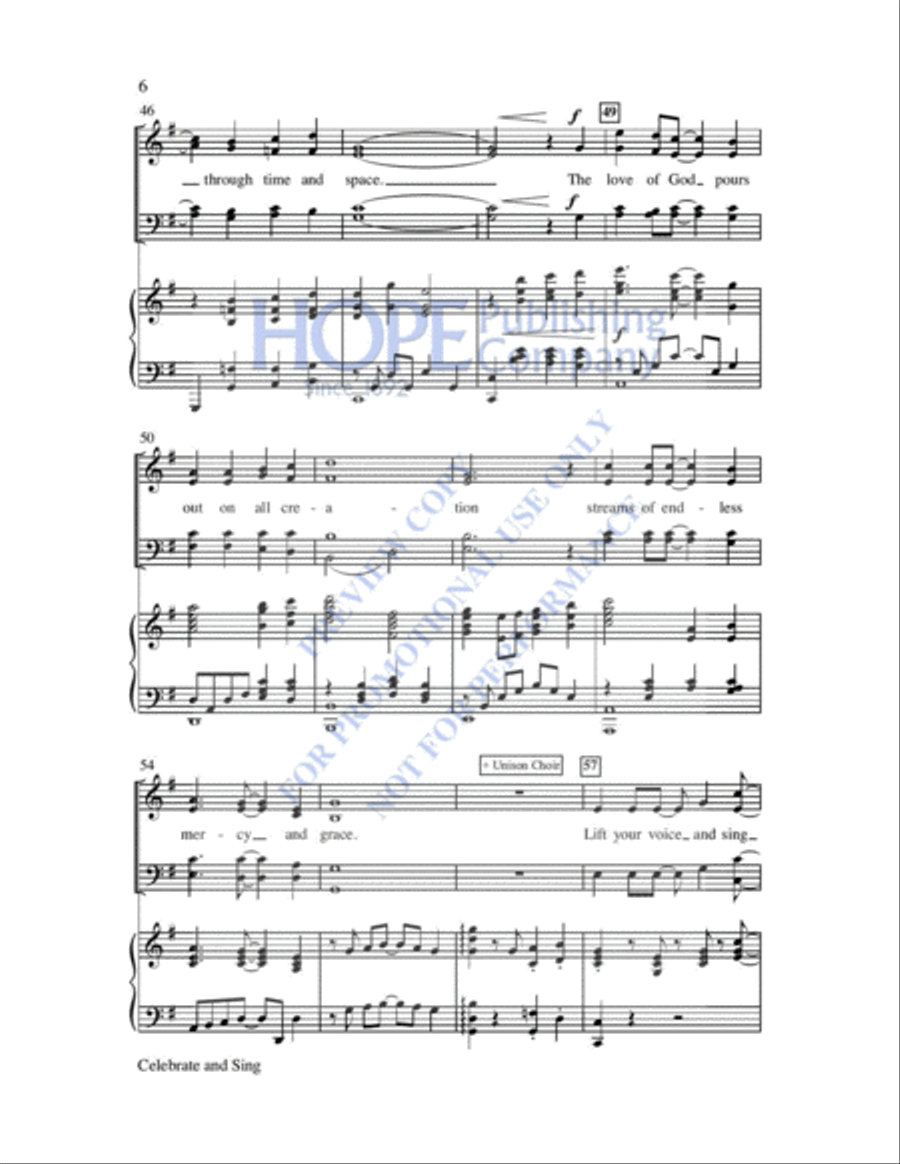 Celebrate and Sing 4-Part scores gallery preview page 7