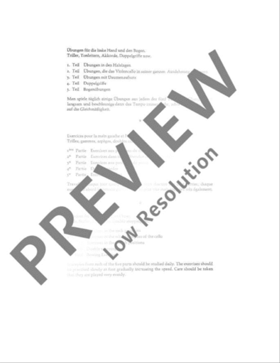 Daily Exercises Cello scores gallery preview page 4
